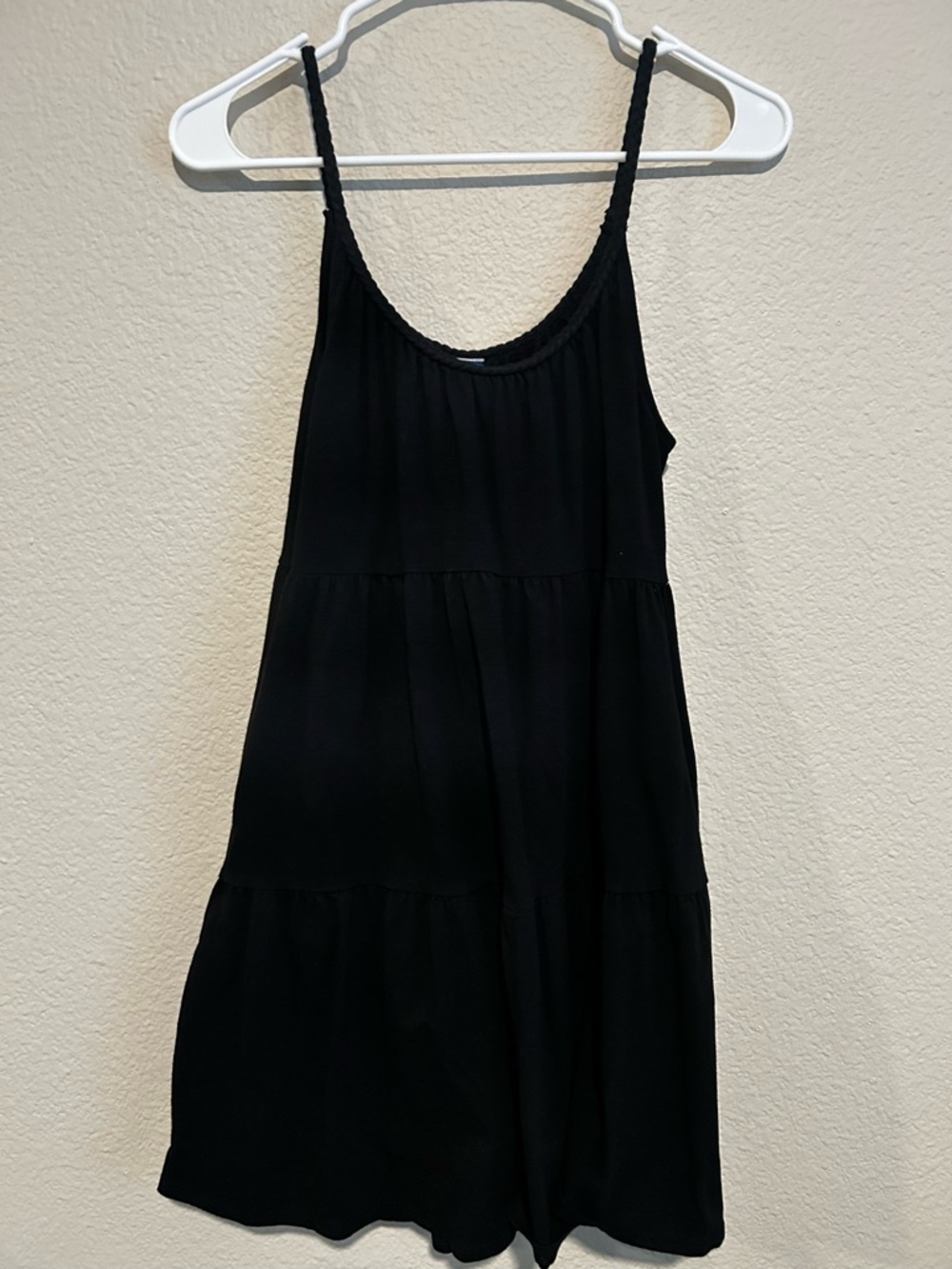 Old Navy Black Tiered Spaghetti-Strap Dress